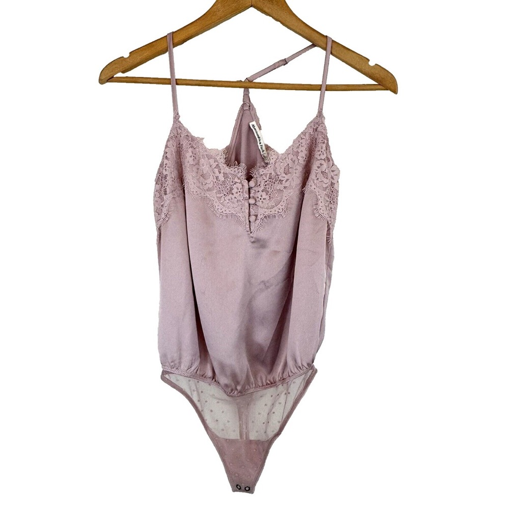 Abercrombie & Fitch Pink Chemise with Lace Details